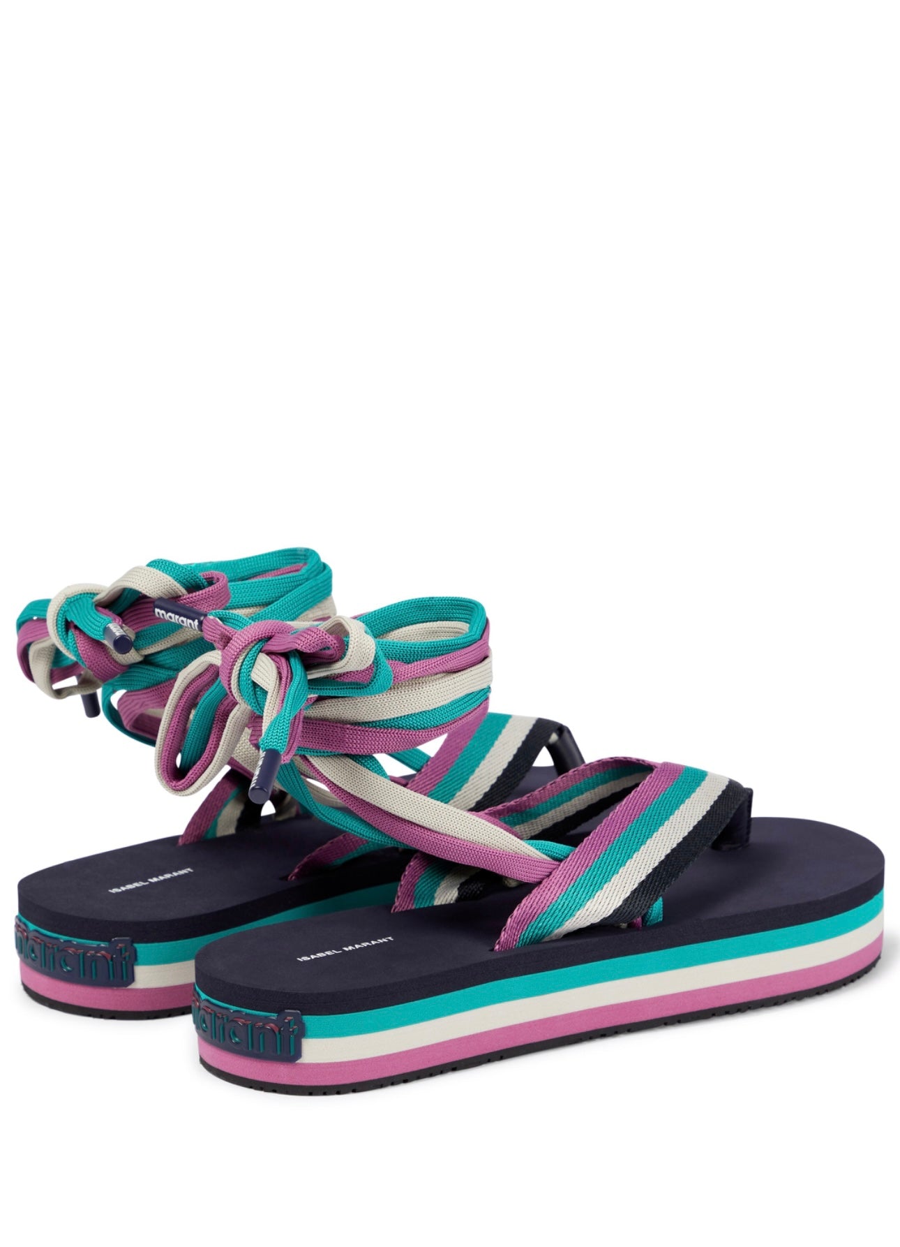 ISABEL MARANT
Tuoni striped thong sandals