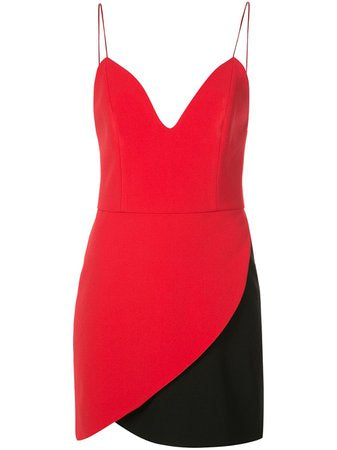 ALICE & OLIVIA black/red mini dress