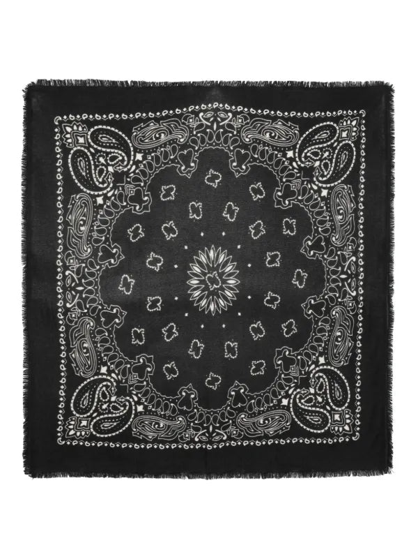 KUJTEN HACHIKO PAISLEY-PRINT CASHMERE SCARF