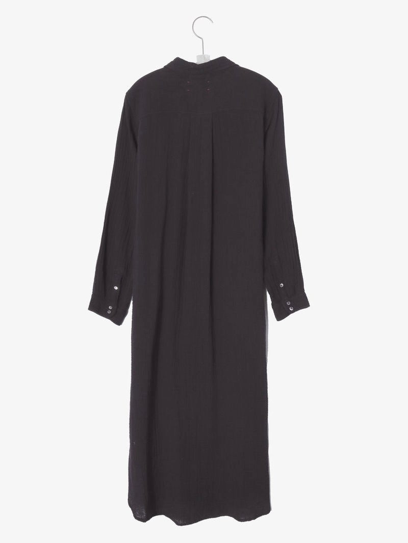 XIRENA black long sleeve button down maxi dress with belt