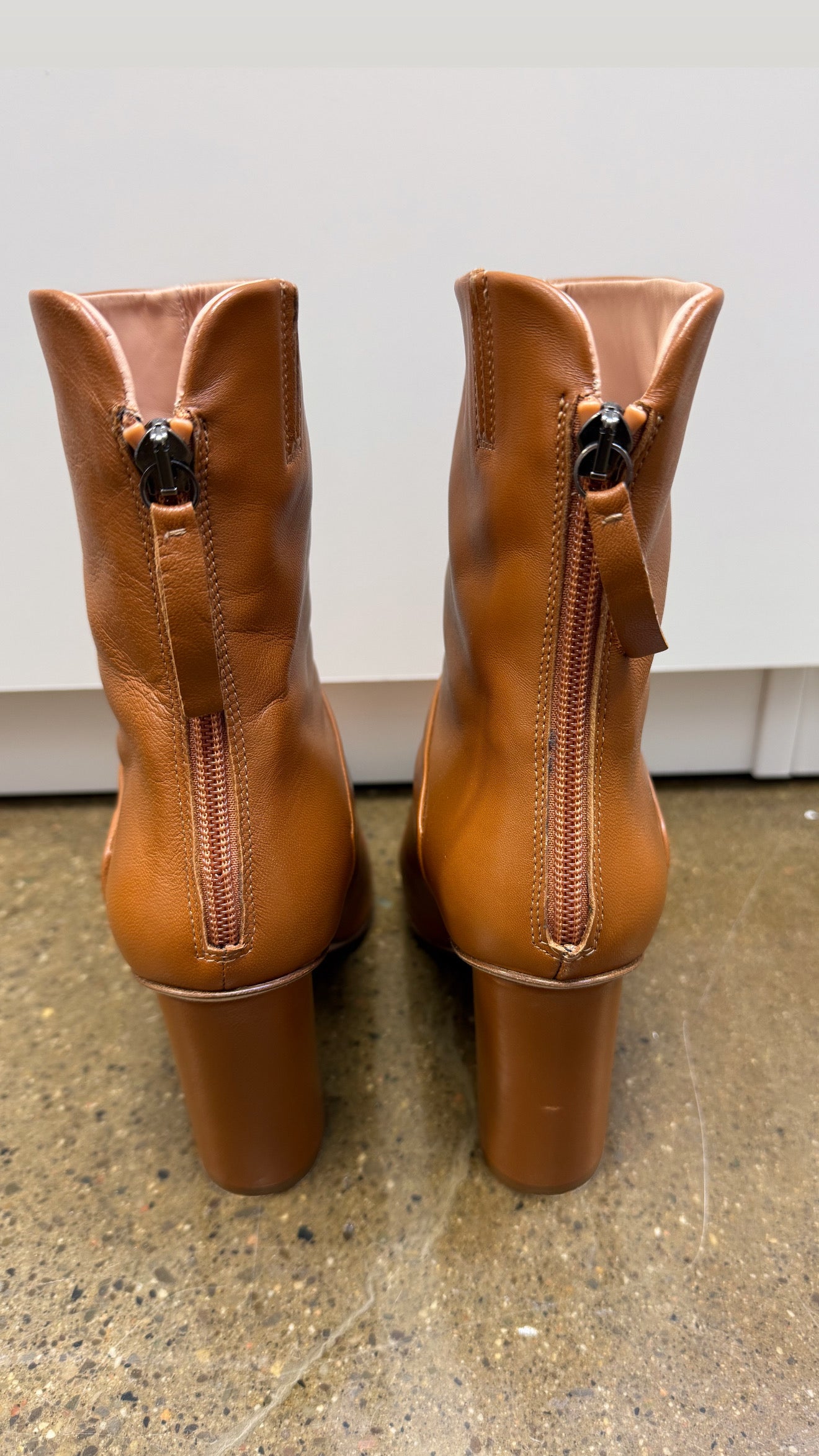 Acne Studios - Tan Butter Leather Booties