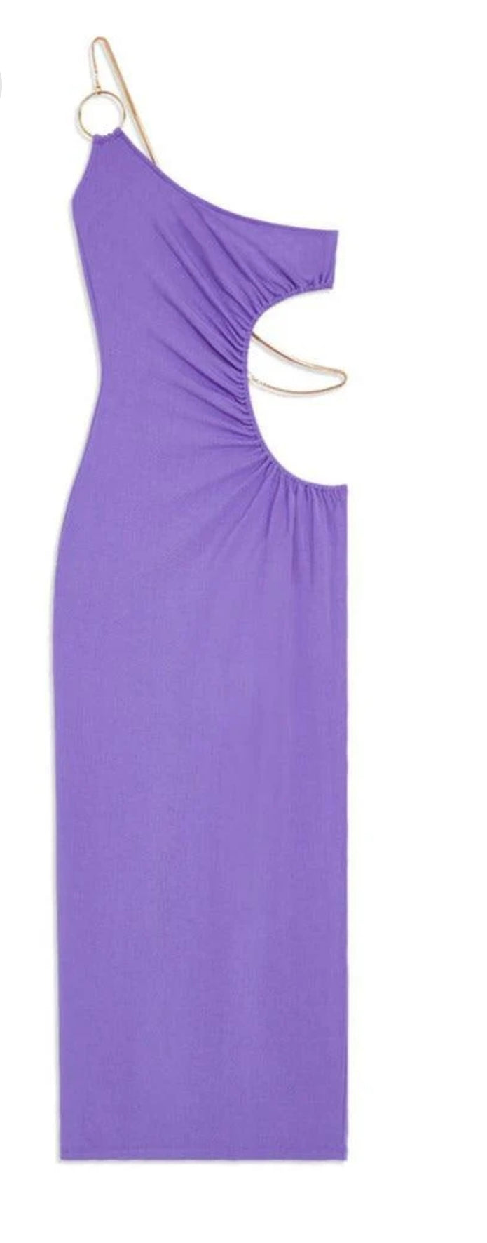WeWoreWhat - Snake chain Cut Out Maxi Dress in Electric Purple