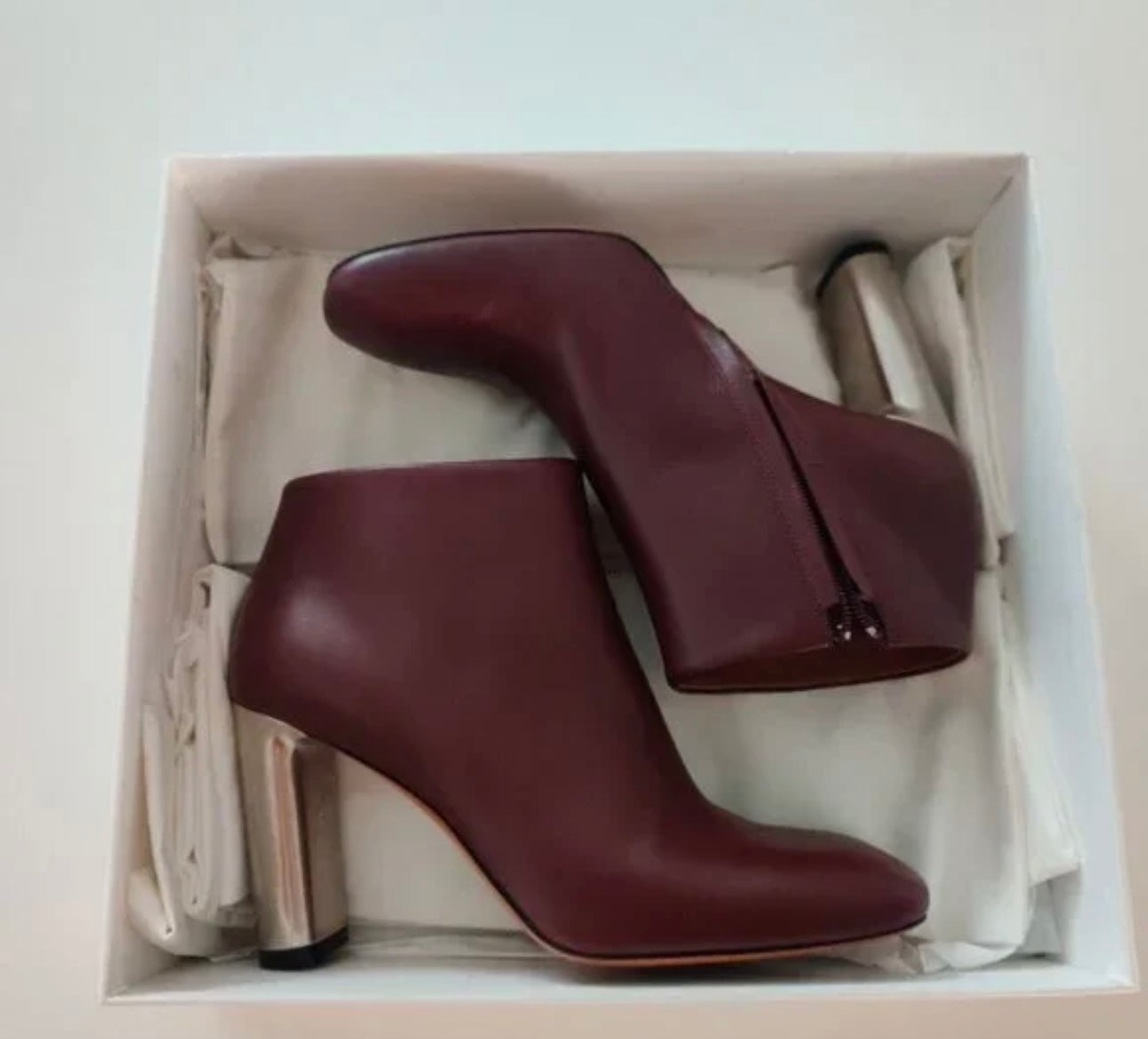 Celine - Burgundy Ankle Boots