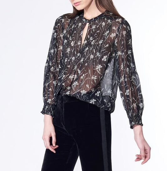 Veronica Beard Sheer Walker Blouse