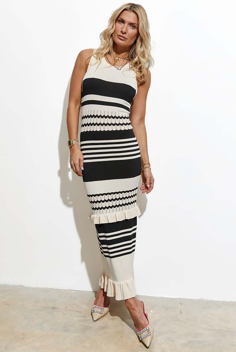 NEVER FULLY DRESSED firework dress in black/cream NWT