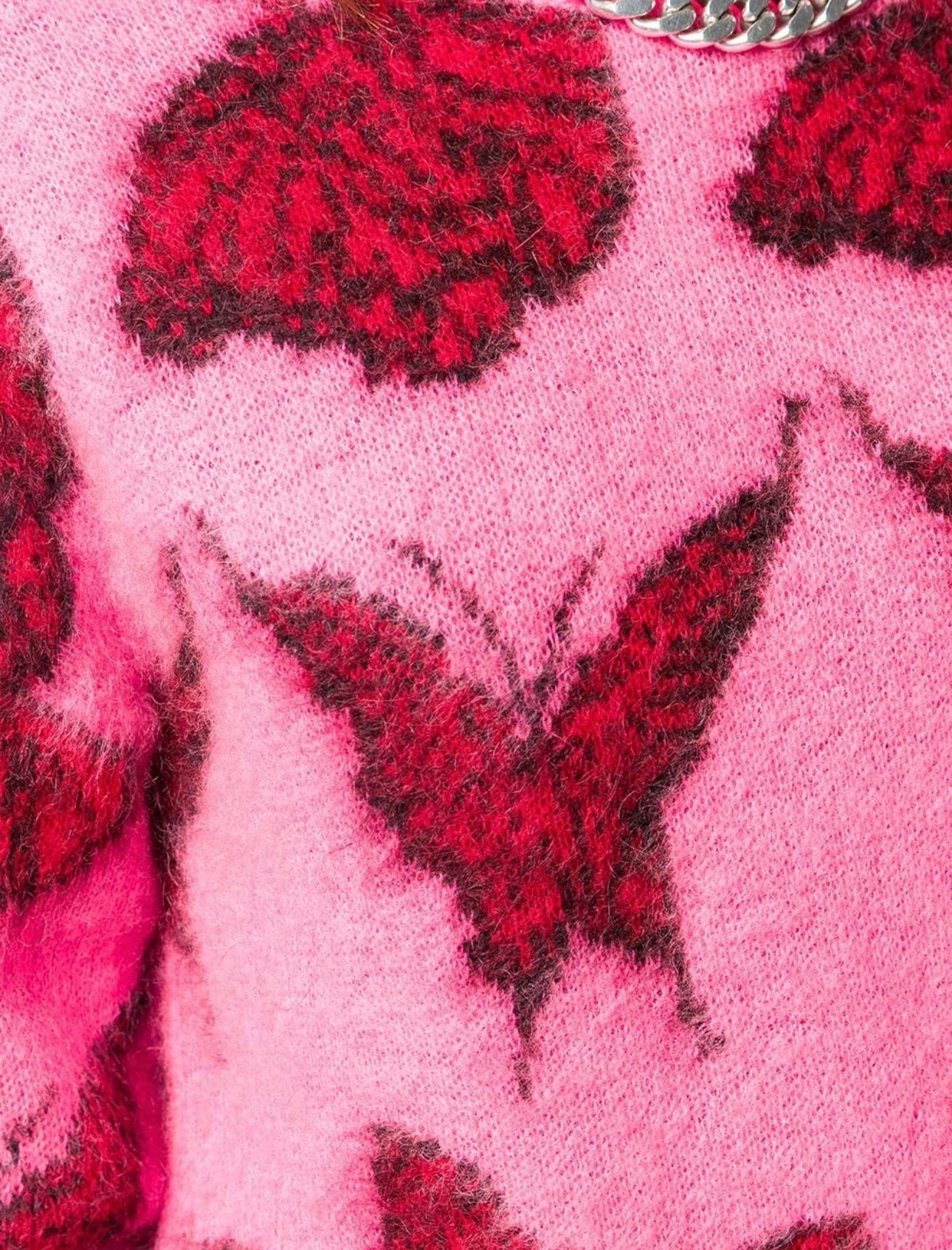 MSGM 
Butterfly Knitted Sweater - Pink
