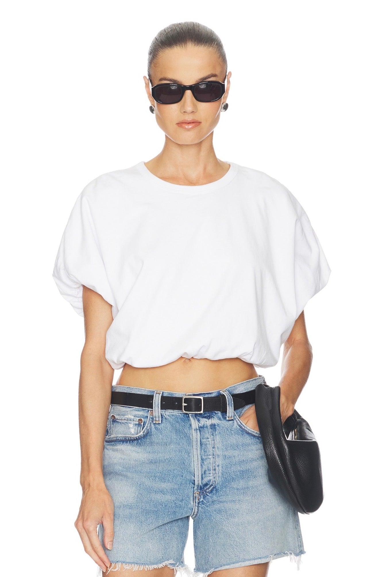 Citizens of Humanity Cotton Gia Bubble-Hem Tee