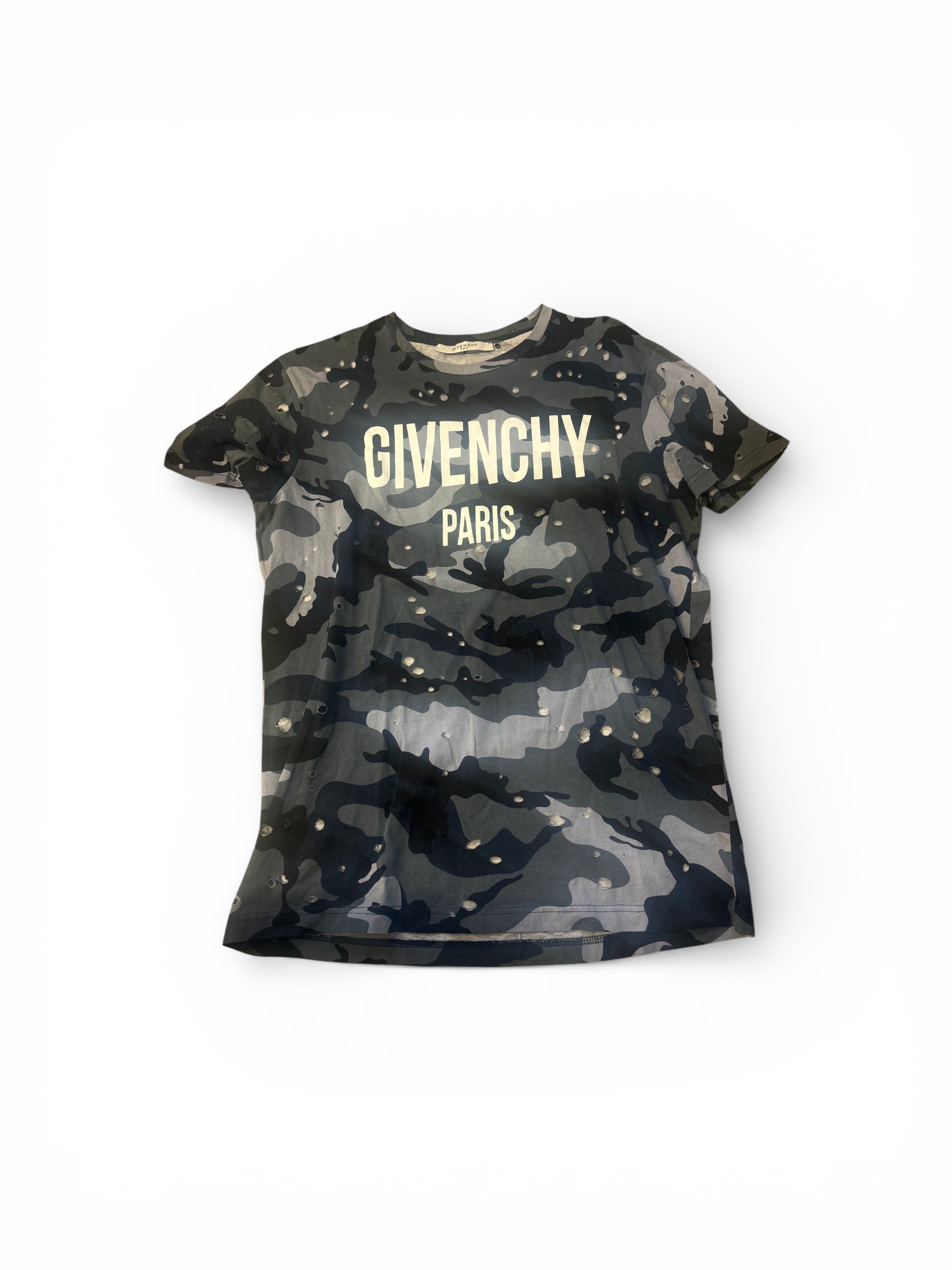 GIVENCHY camo print tshirt with logo