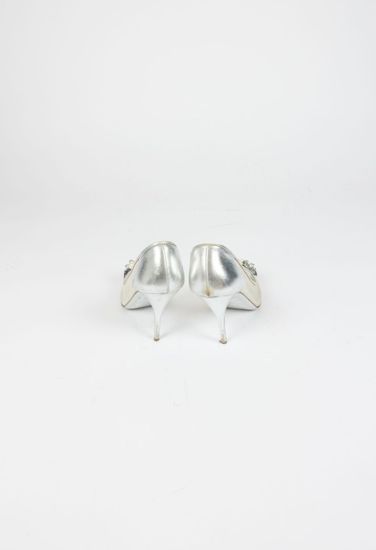 Valentino- Mesh Peep Toe Pumps