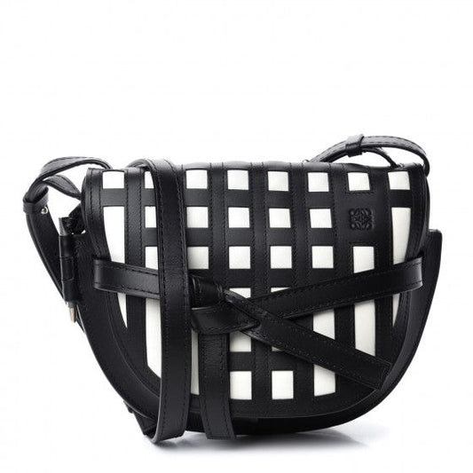 Black & White Loewe Gate Bag, Small