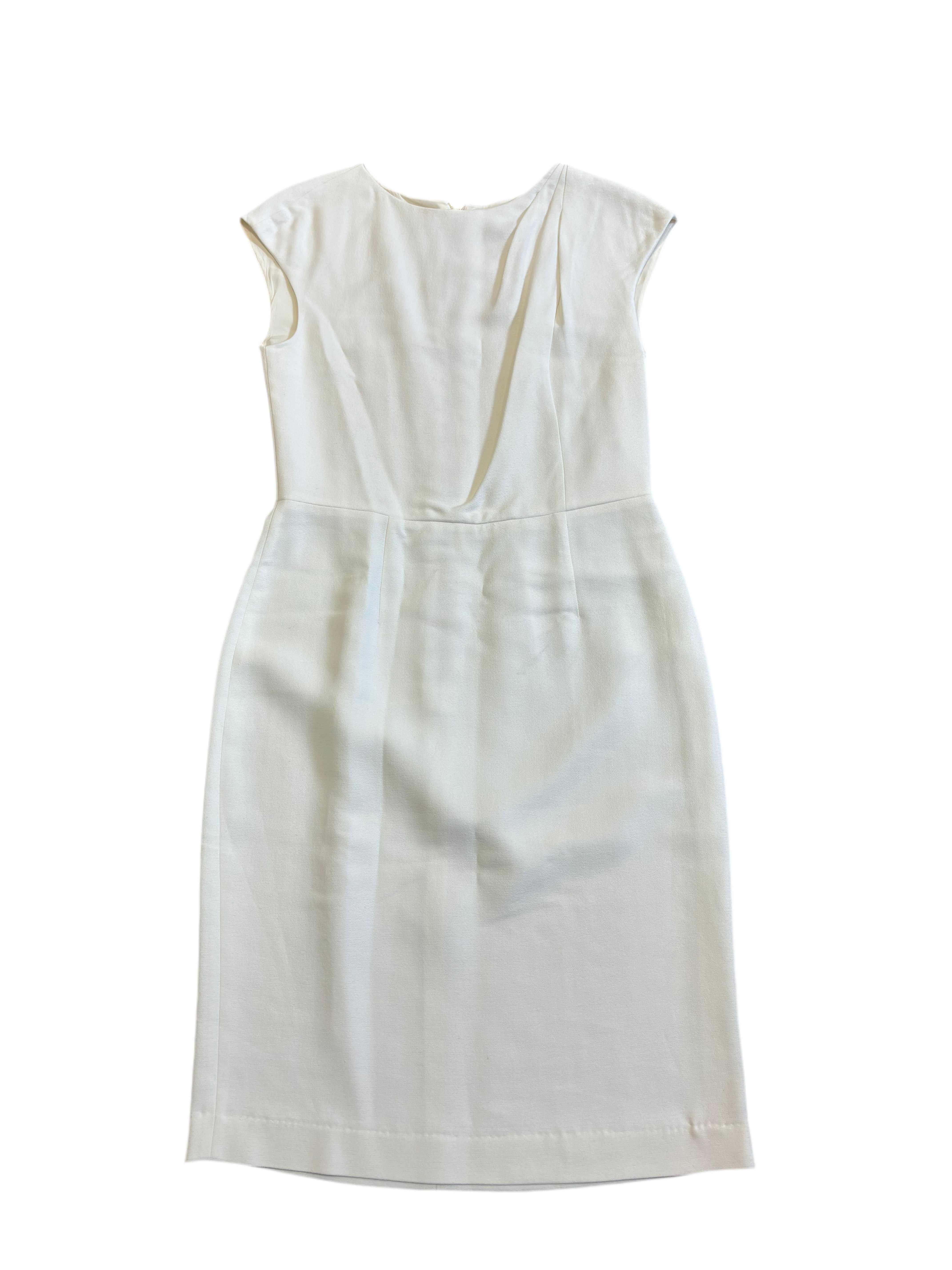 EMILIO PUCCI white dress with gold exposed zipper