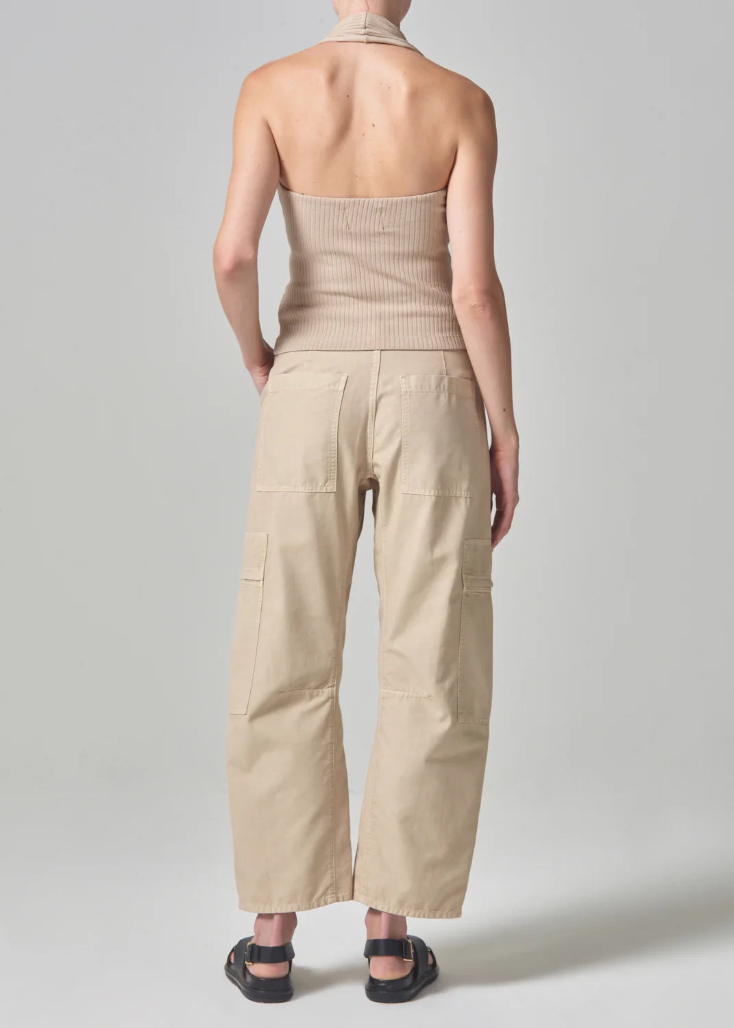 CITIZEN OF HUMANITY marcelle cargo tan jeans