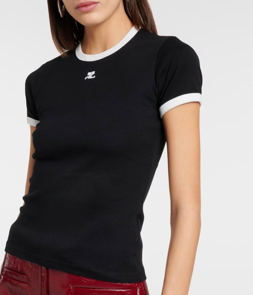 COURRÈGES
Logo cotton jersey T-shirt