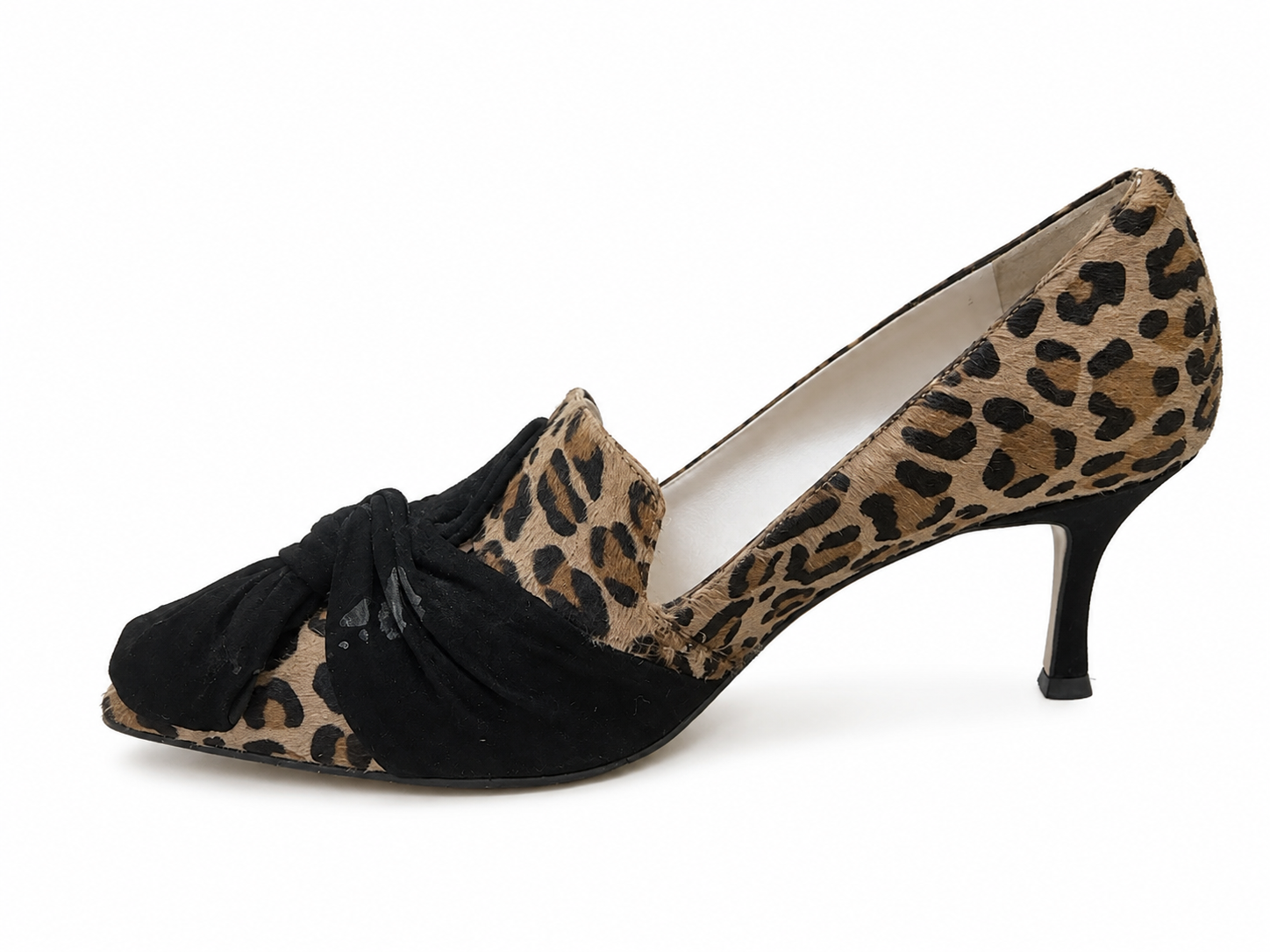 Lodi Leopard Pony Hair Bow Pumps