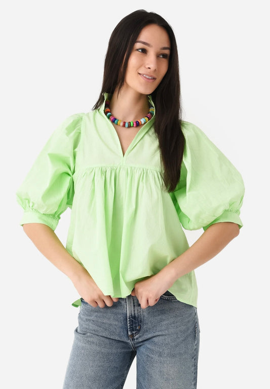 Never a wildflower - high neck top in mint