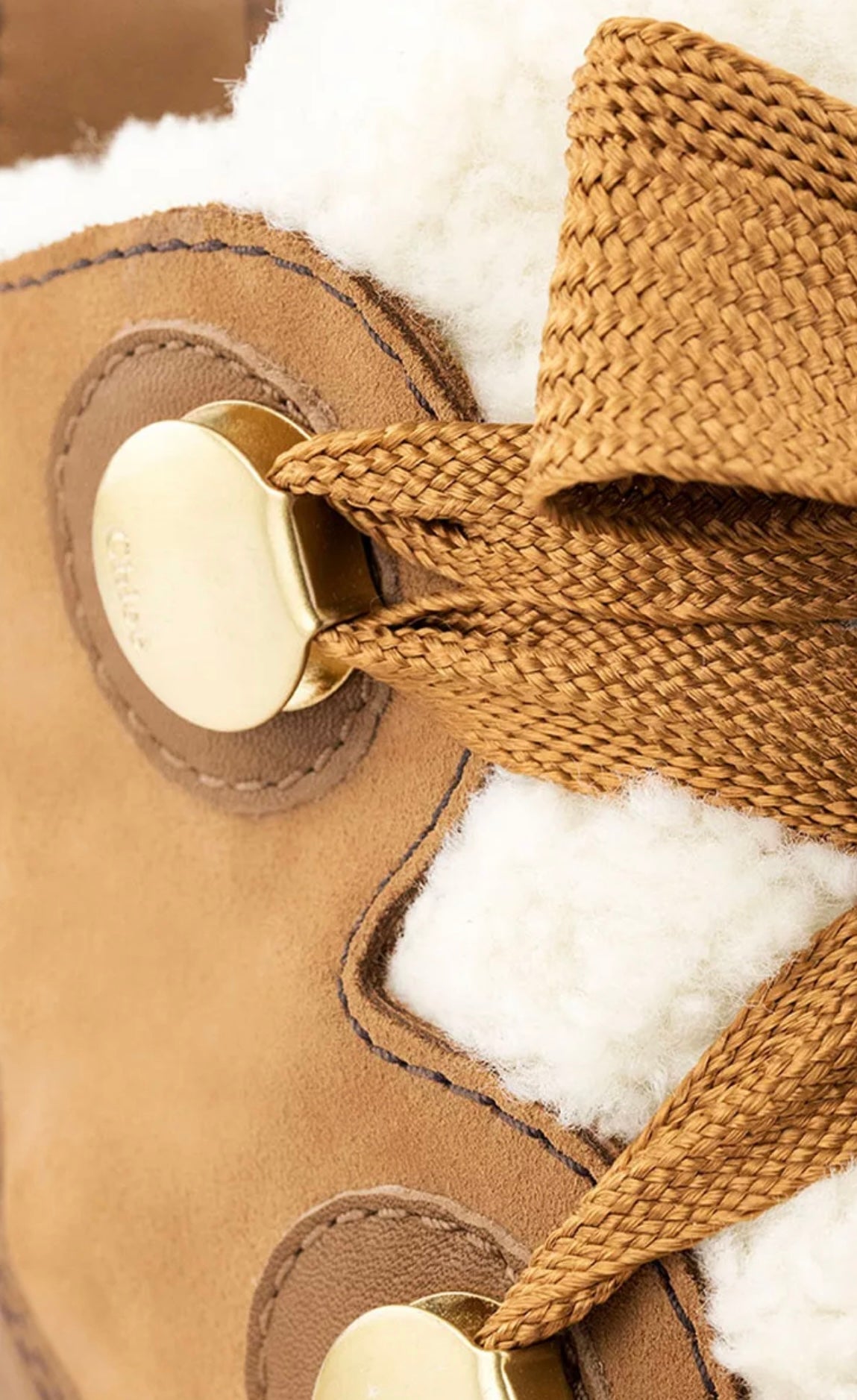 SOREL X CHLOE NATURAL BROWN BOOTS