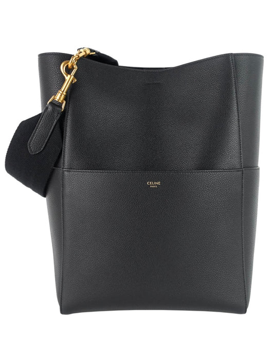 CÉLINE
Sangle Seau Calfskin Leather Bucket Bag