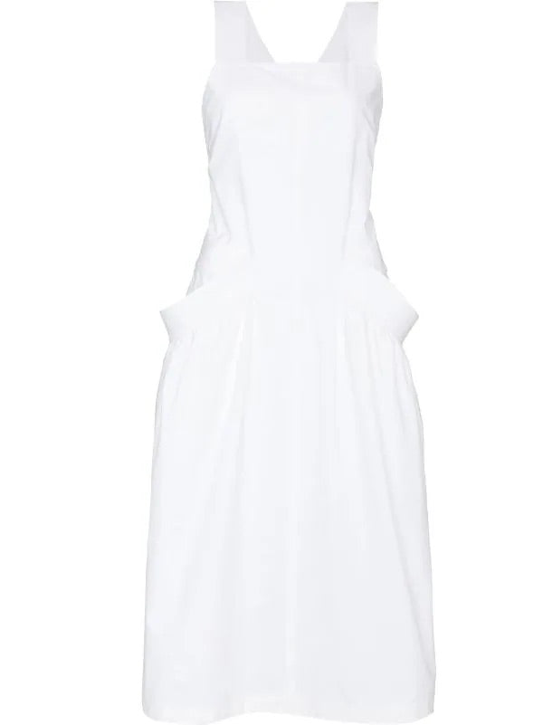 LOW CLASSIC apron style midi dress