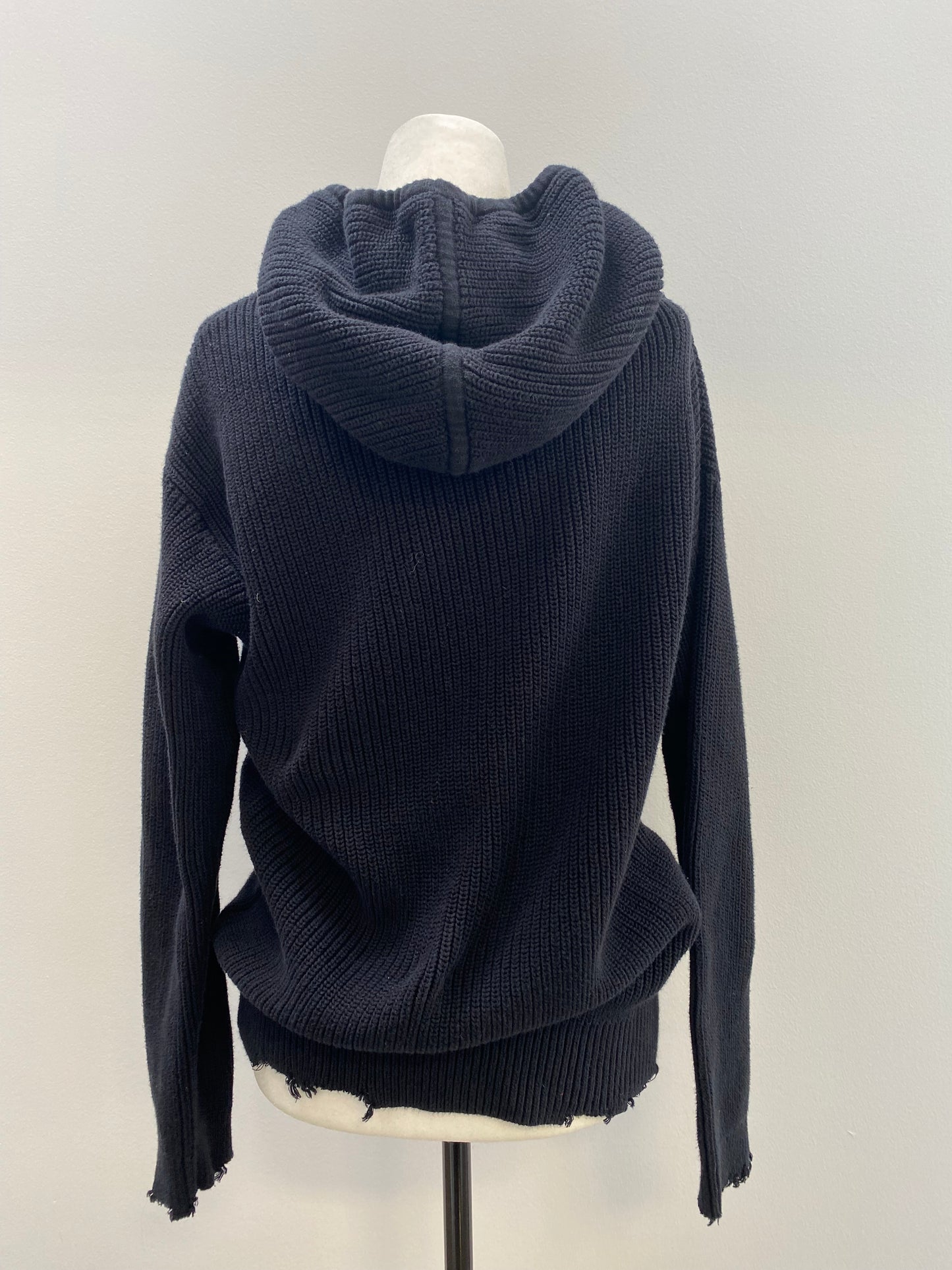 RtA Knit Distressed Hoodie