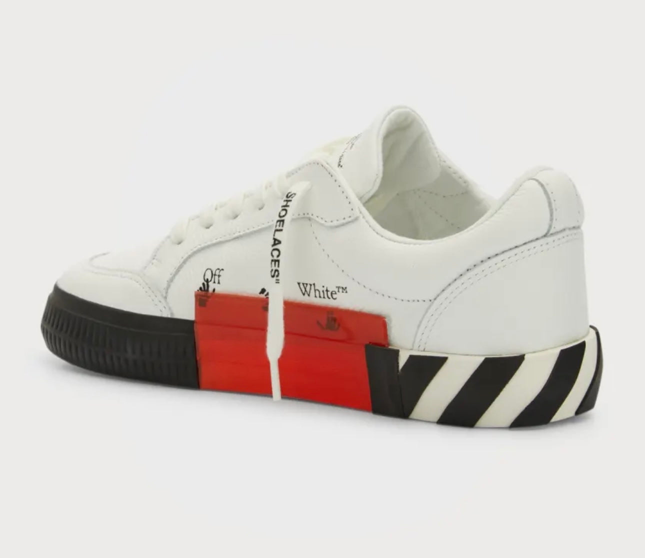 OFF-WHITE
Vulcanized Leather Low-Top Sneakers