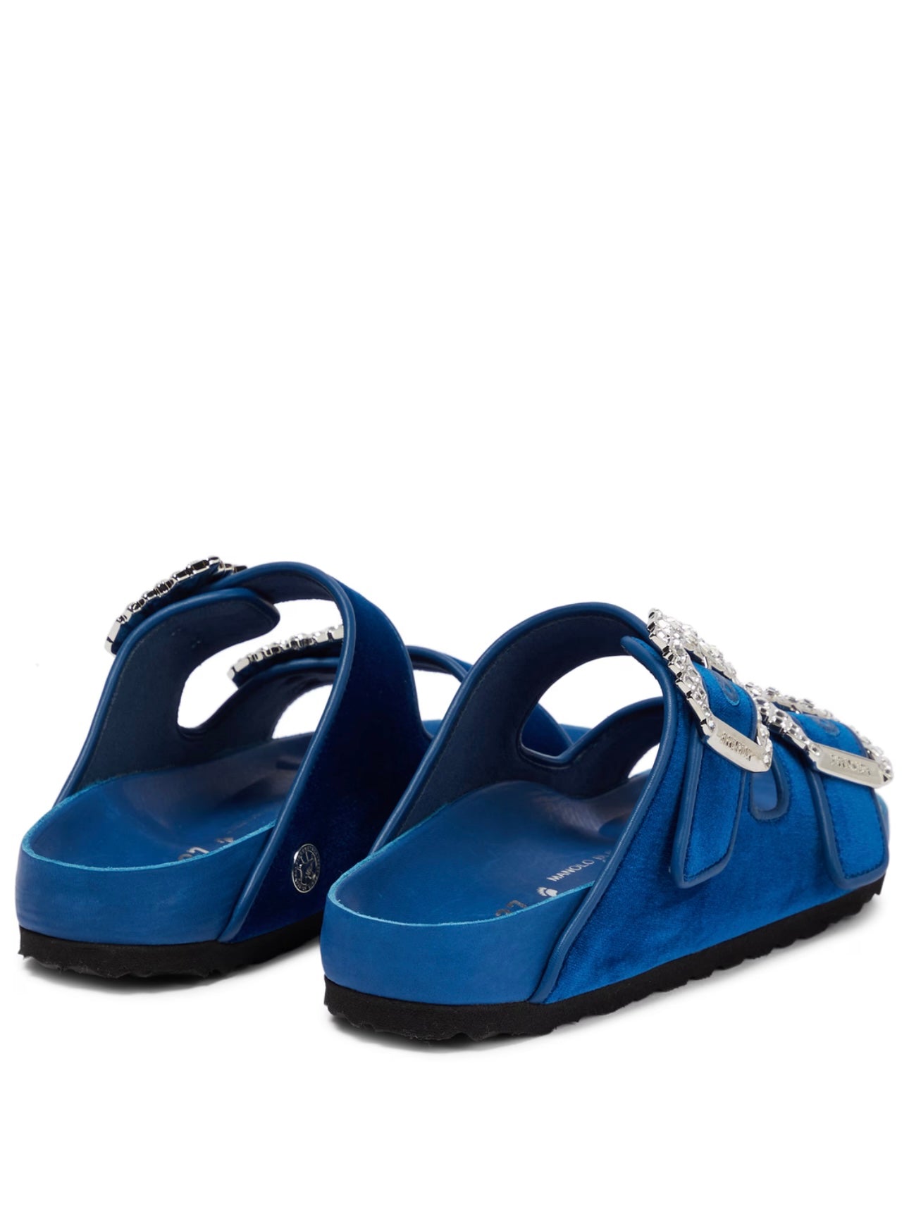 BIRKENSTOCK 1774
x Manolo Blahnik Arizona embellished velvet slides