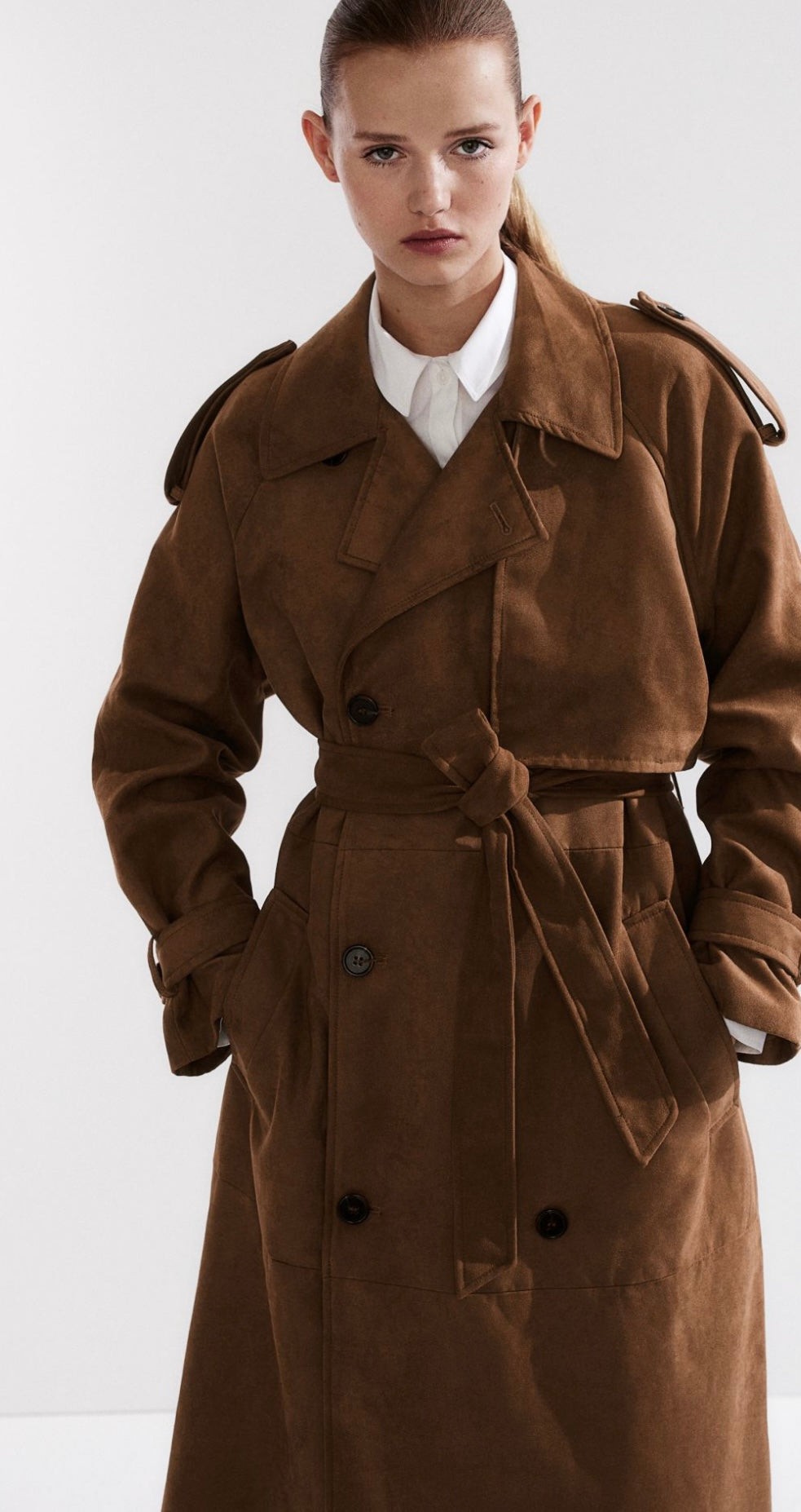 H&M - Napped Trench Coat