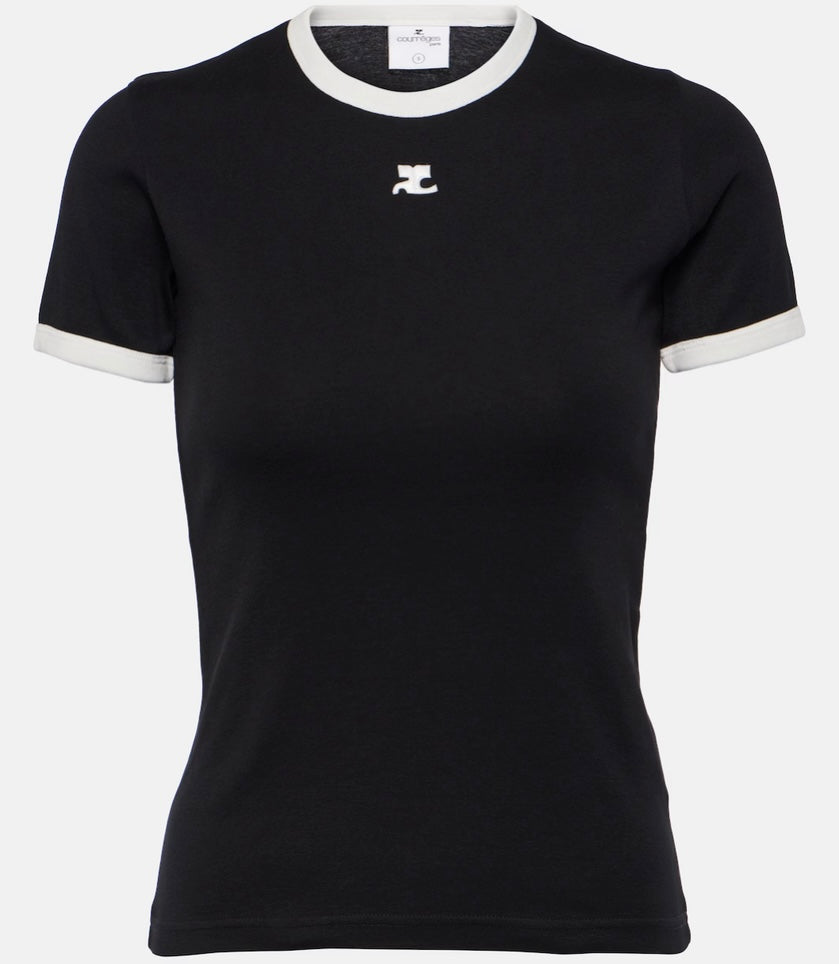 COURRÈGES
Logo cotton jersey T-shirt