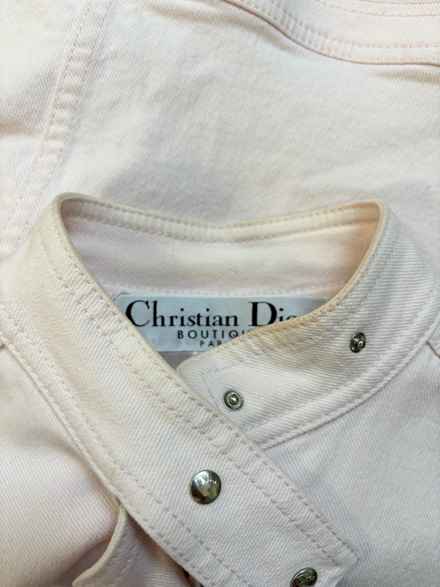 Christian Dior Cropped Denim Jacket