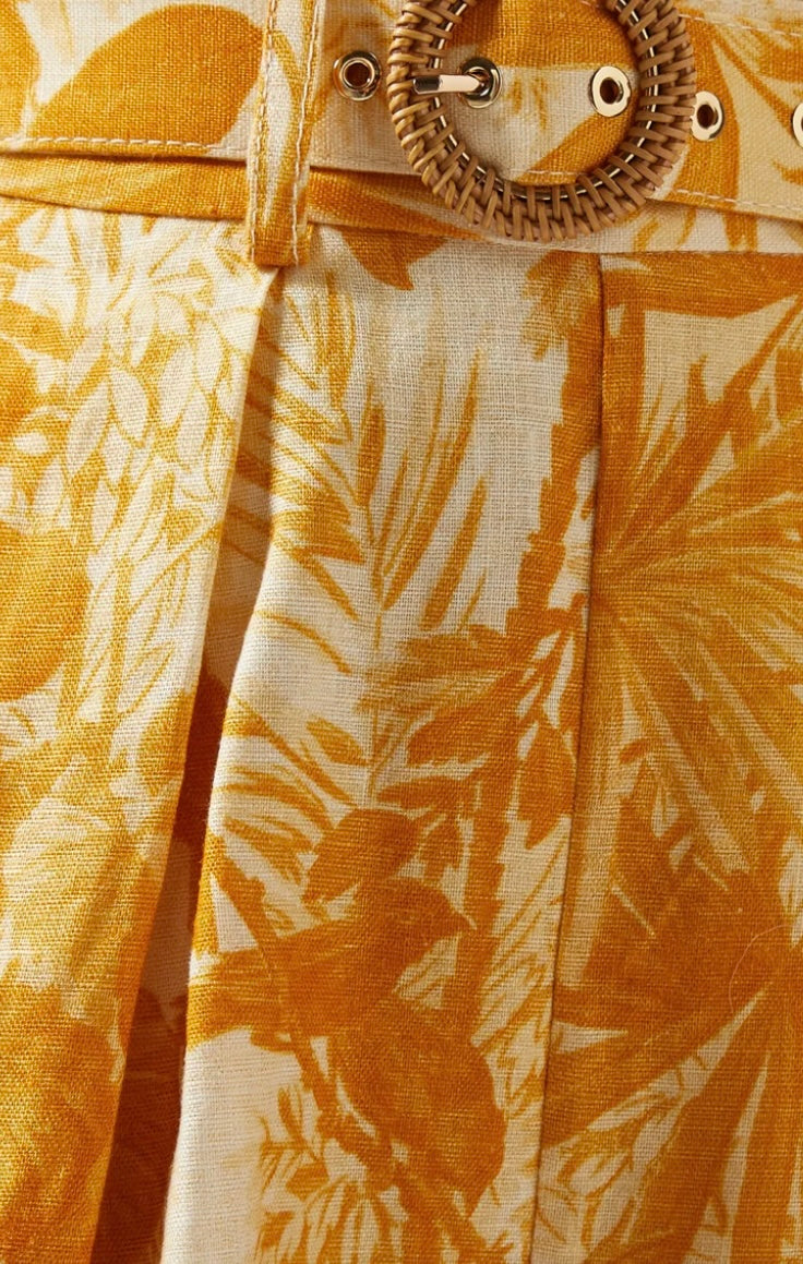 ZIMMERMANN
Mae Palm Tuck Shorts in Linen