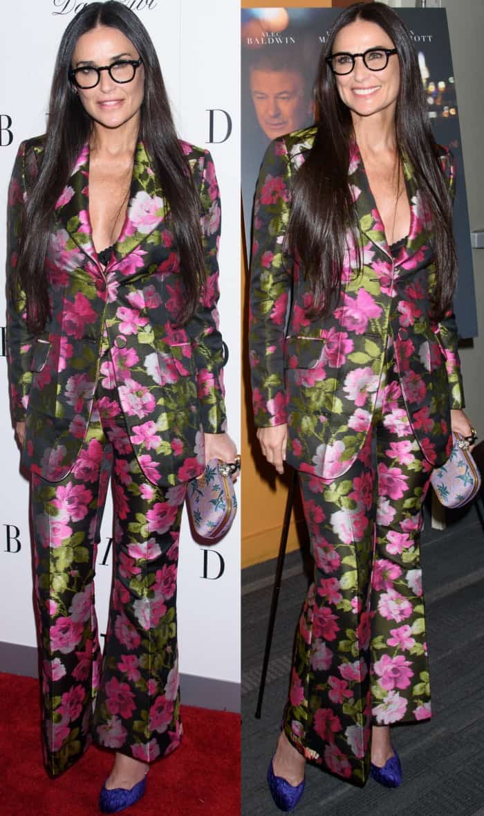 GUCCI RUNWAY green/purple floral print suit jacket