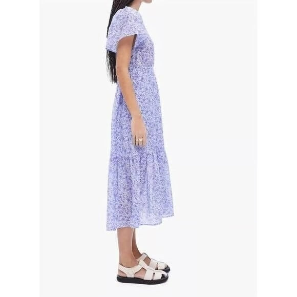 XIRENA purple flowy floral maxi dress