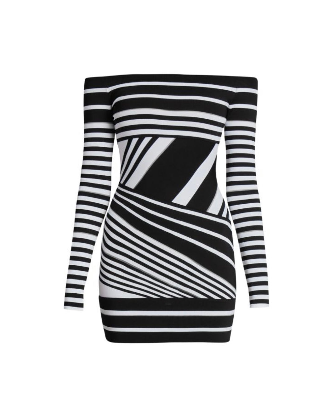 Balmain
jacquard-stripe minidress