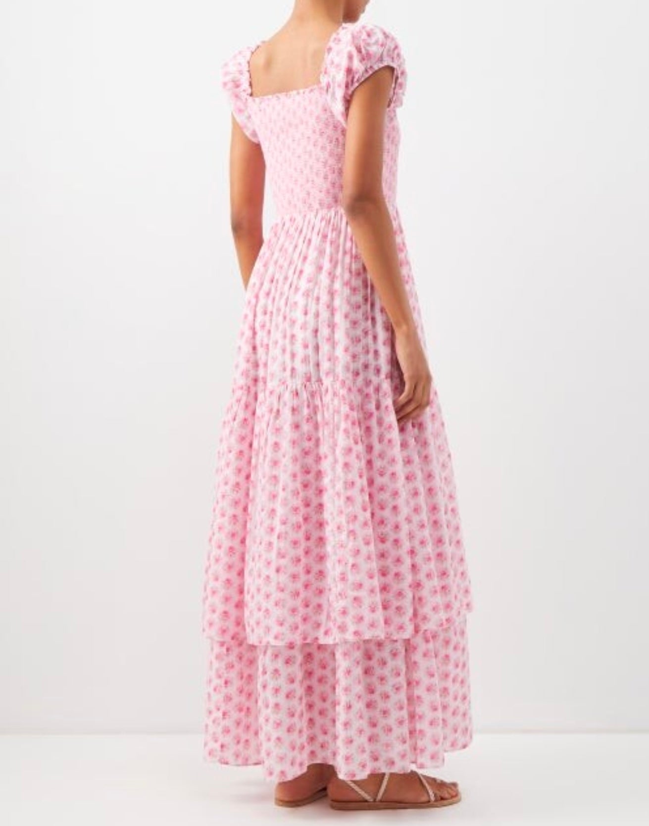 LoveShackFancy - Anzie Floral Cotton-lawn Maxi Dress - Pink Print