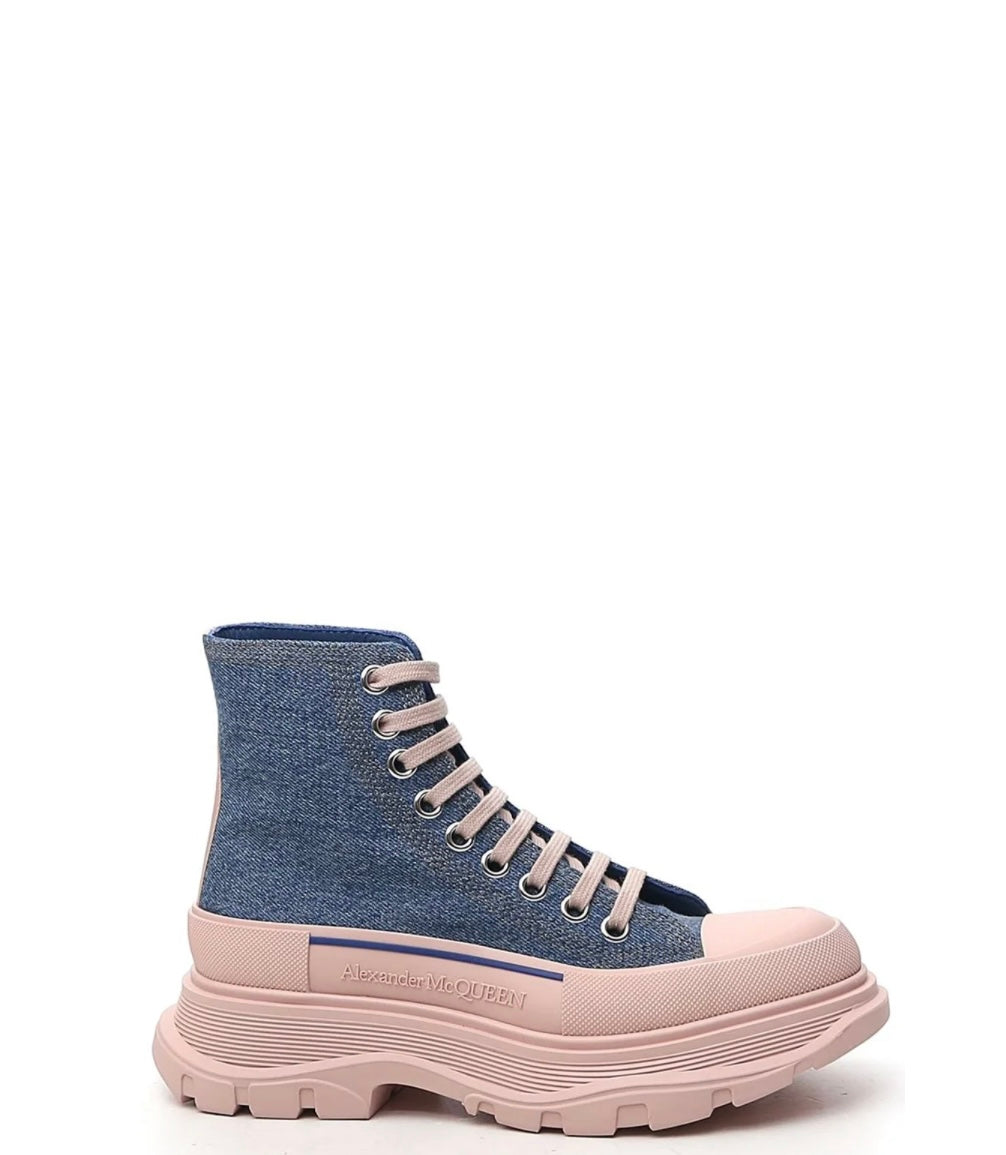 Alexander McQueen -Tread Slick Lace Up Sneaker Boots