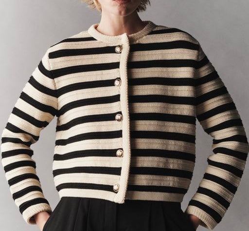 Massimo Dutti Striped Cardigan Jacket