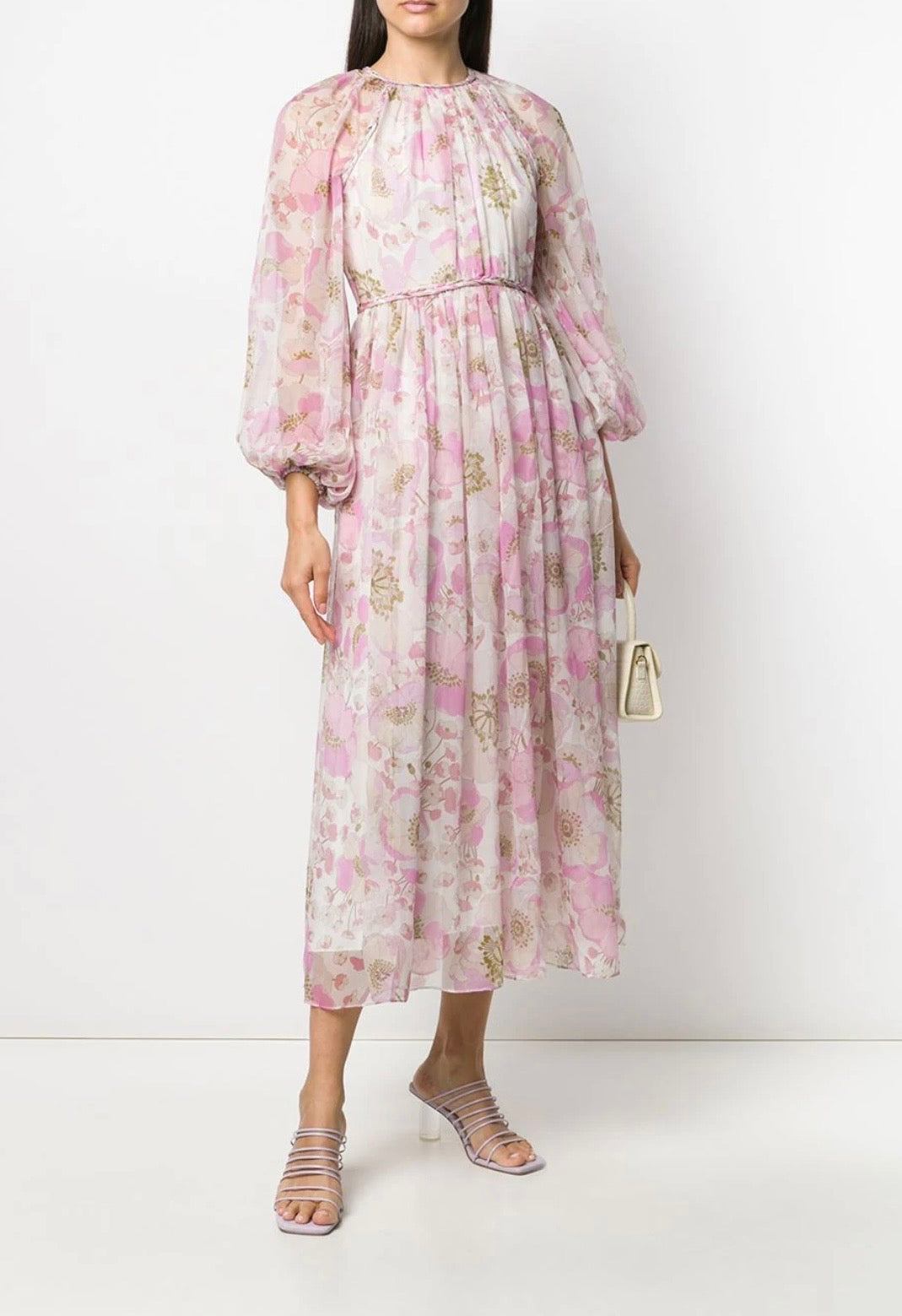 ZIMMERMANN  Super Eight Silk Braid Midi Dress