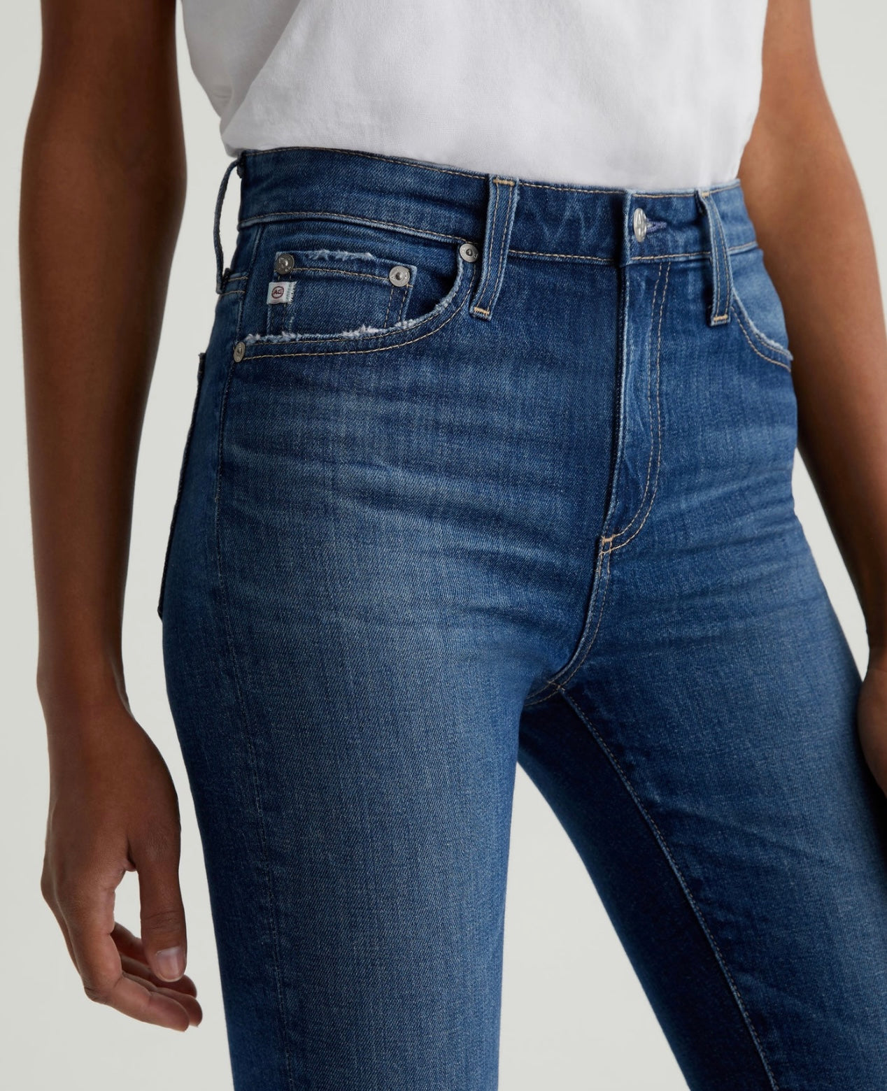 AG Jeans Farrah Boot Crop AG-ed™ Mid-Rise Bootcut Denim