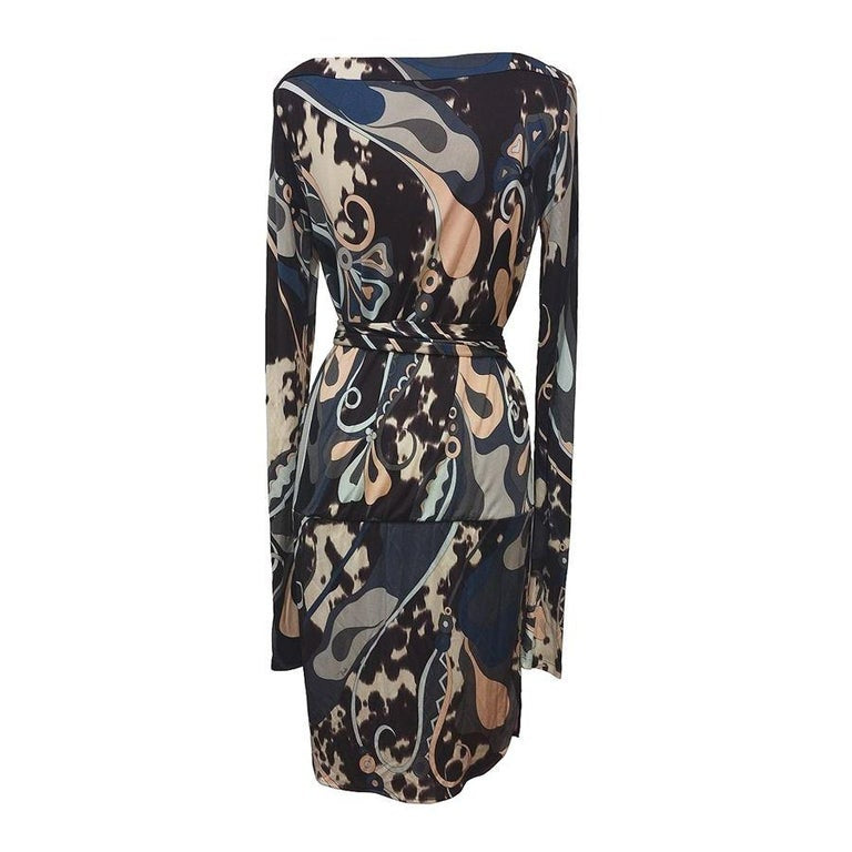 EMILIO PUCCI printed stretch long sleeve dress