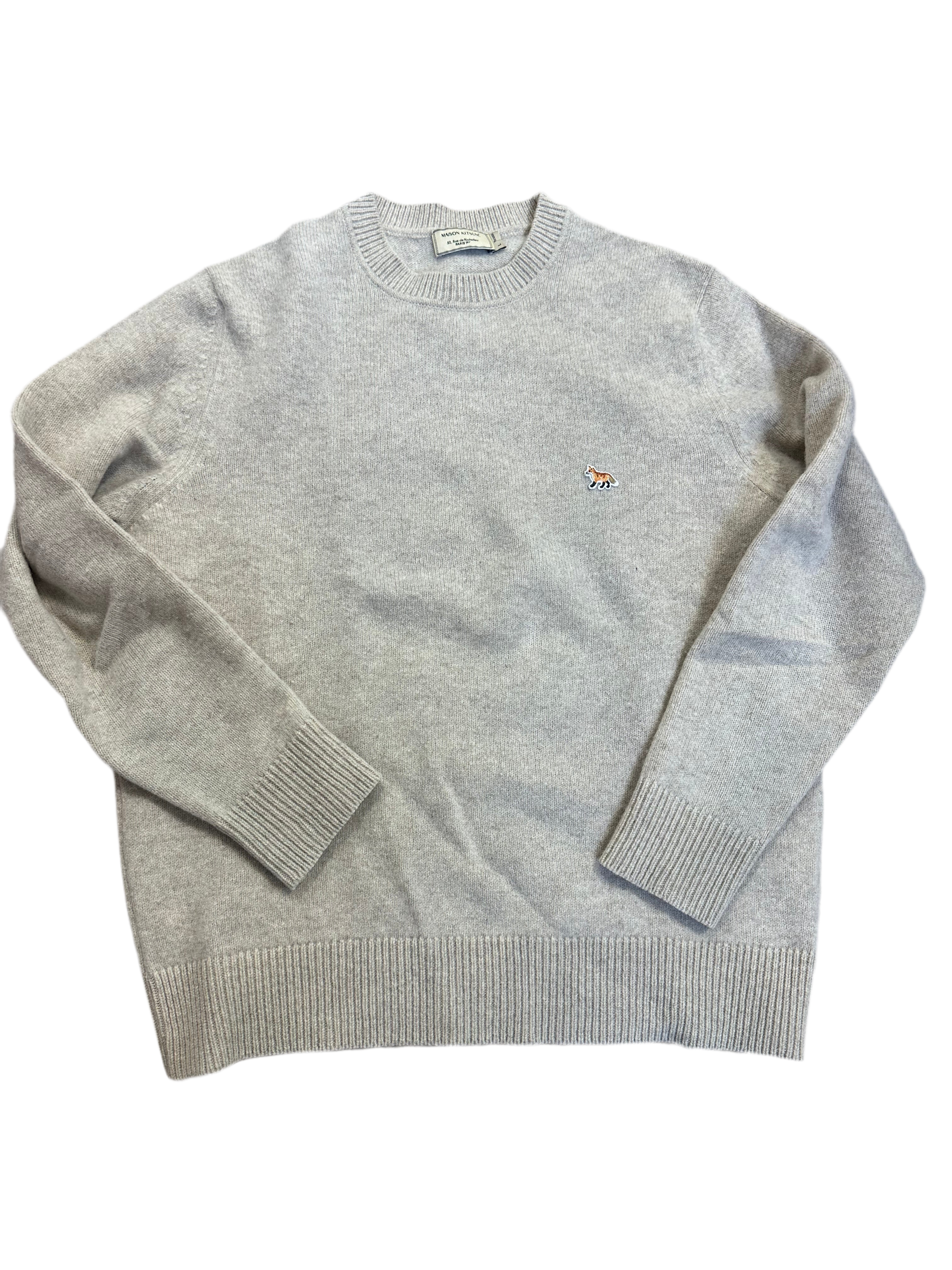 MAISON KITSUINE - WOOL BABY FOX SWEATER IN OAT