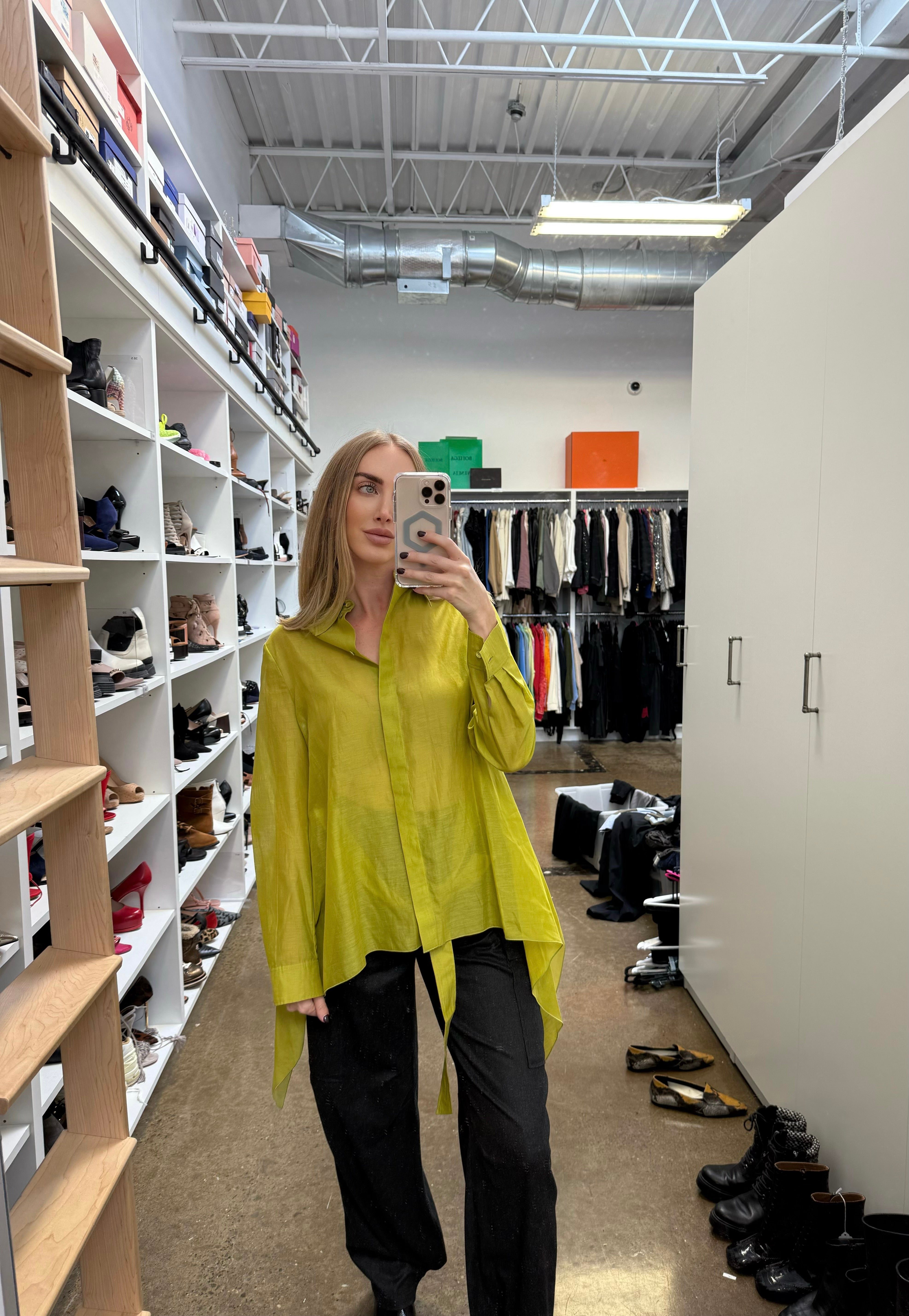Alberta Ferreti - Cotton & Silk Runway Asymmetrical Blouse