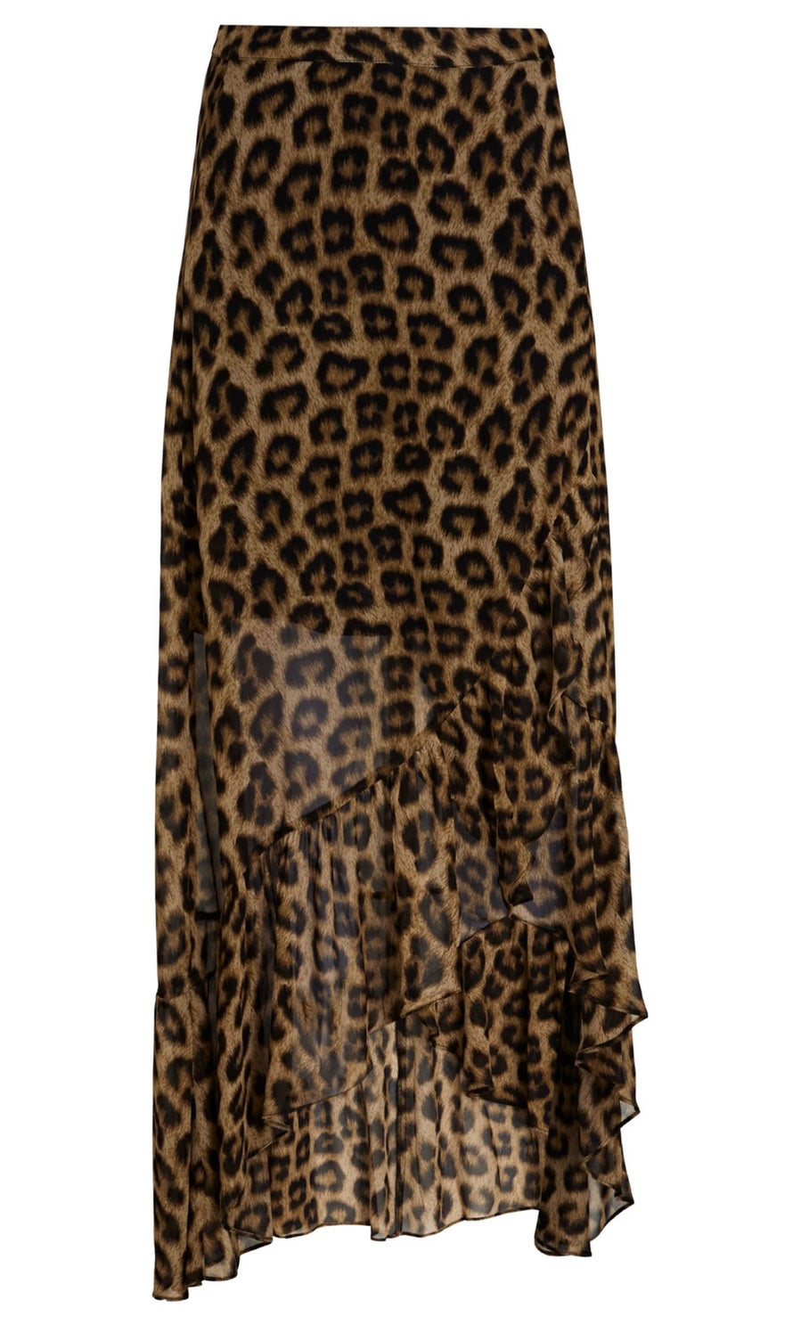 BA&SH
Leopard-print georgette wrap skirt