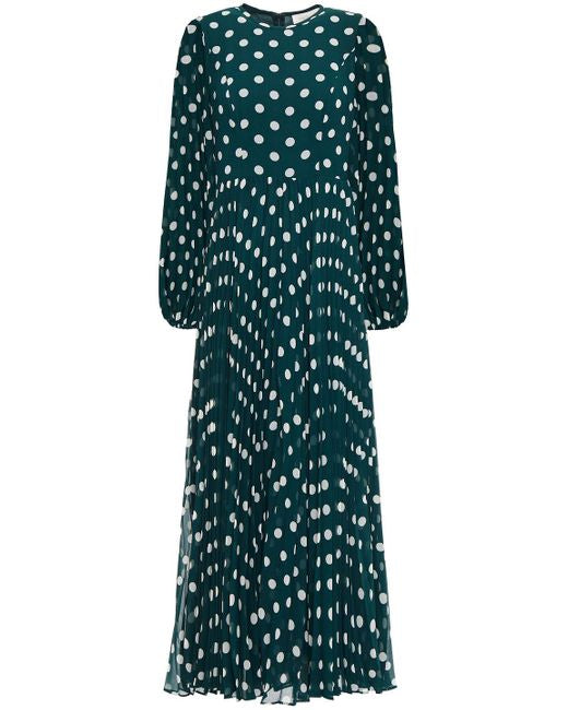 ZIMMERMANN green polka dot dress
