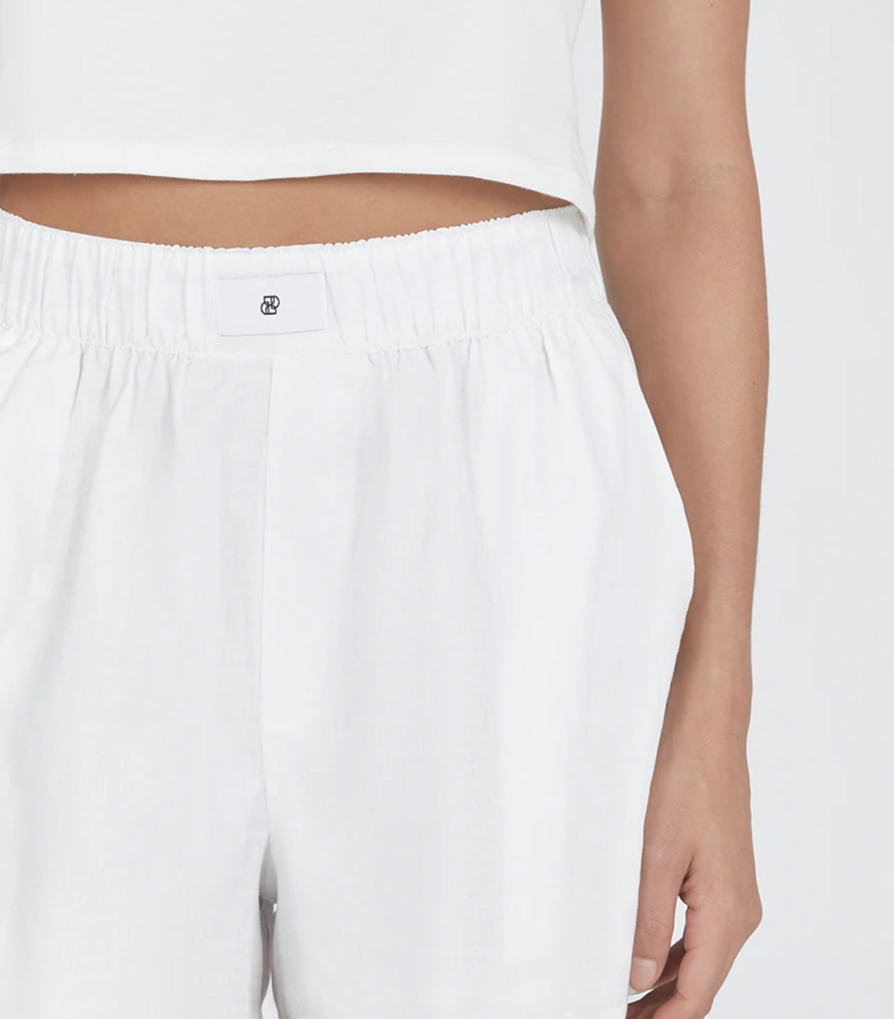 DISSH - LAIKEN WHITE LINEN SHORT