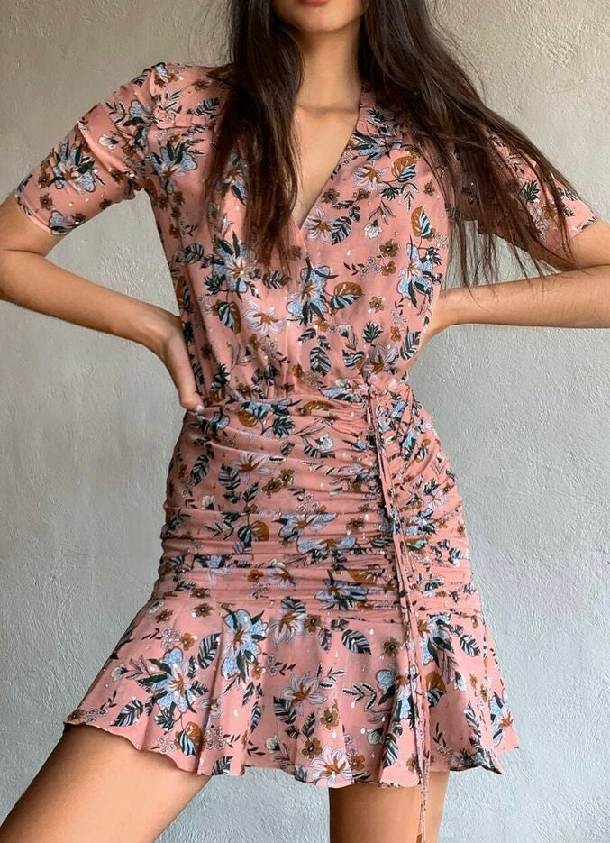 Veronica Beard Pink Floral Dress