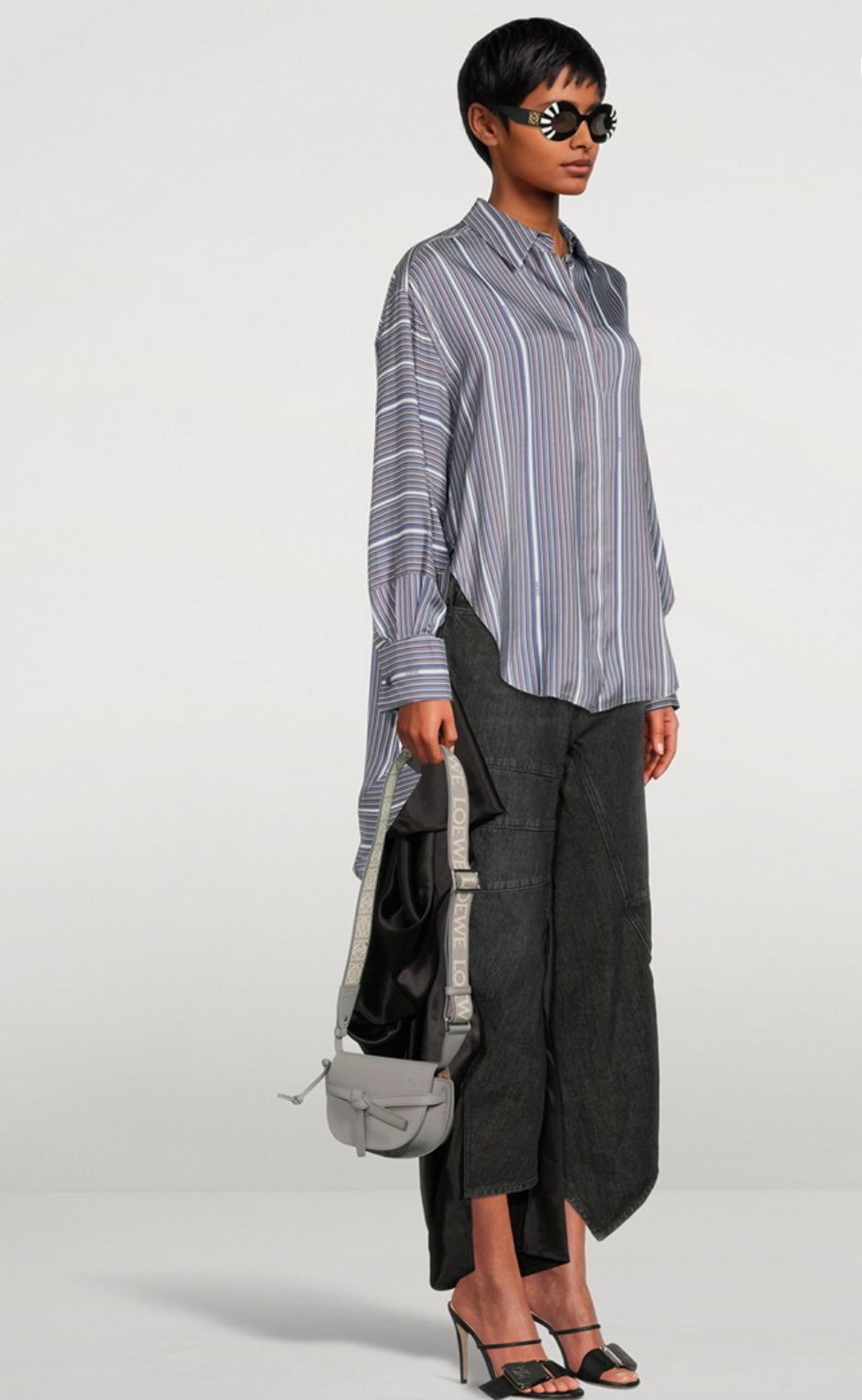 LOEWE- Mini Gate Dual Leather Crossbody Bag