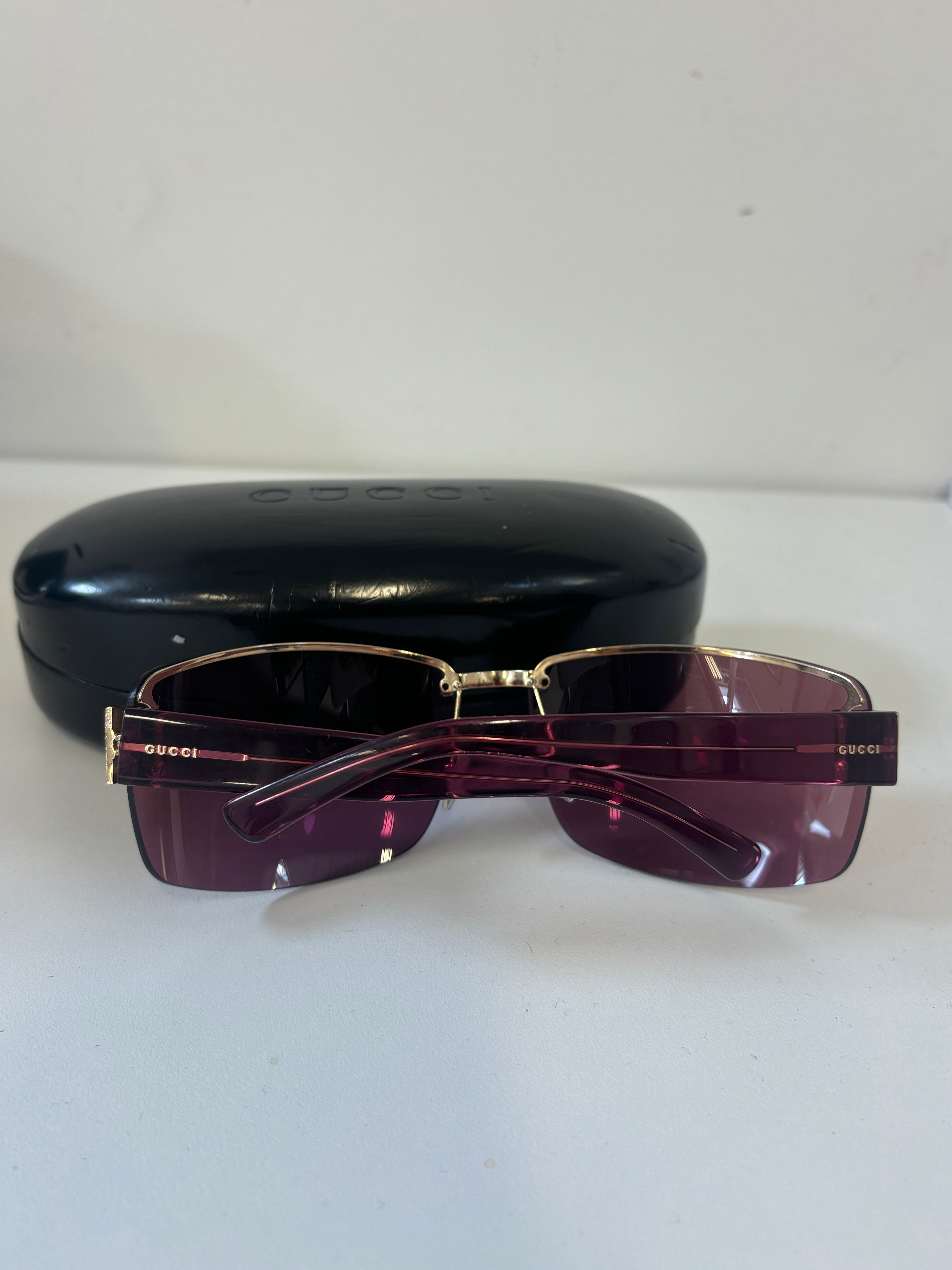 GUCCI pink/purple sunglasses