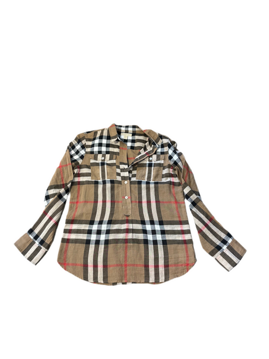BURBERRY BRIT nova check blouse button up