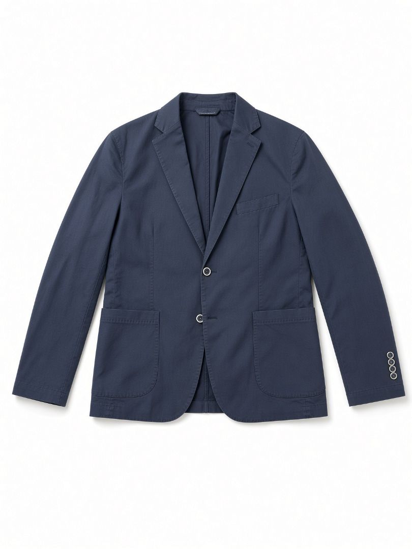 Patrick Assaraf Blue Blazer Jacket, 50