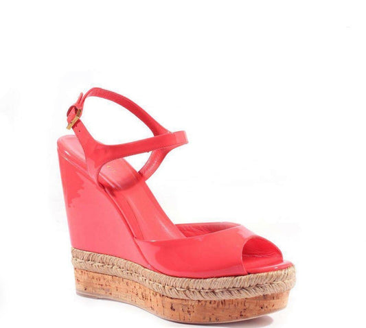 Gucci - Vernice Crystal Begunia Pink Wedges