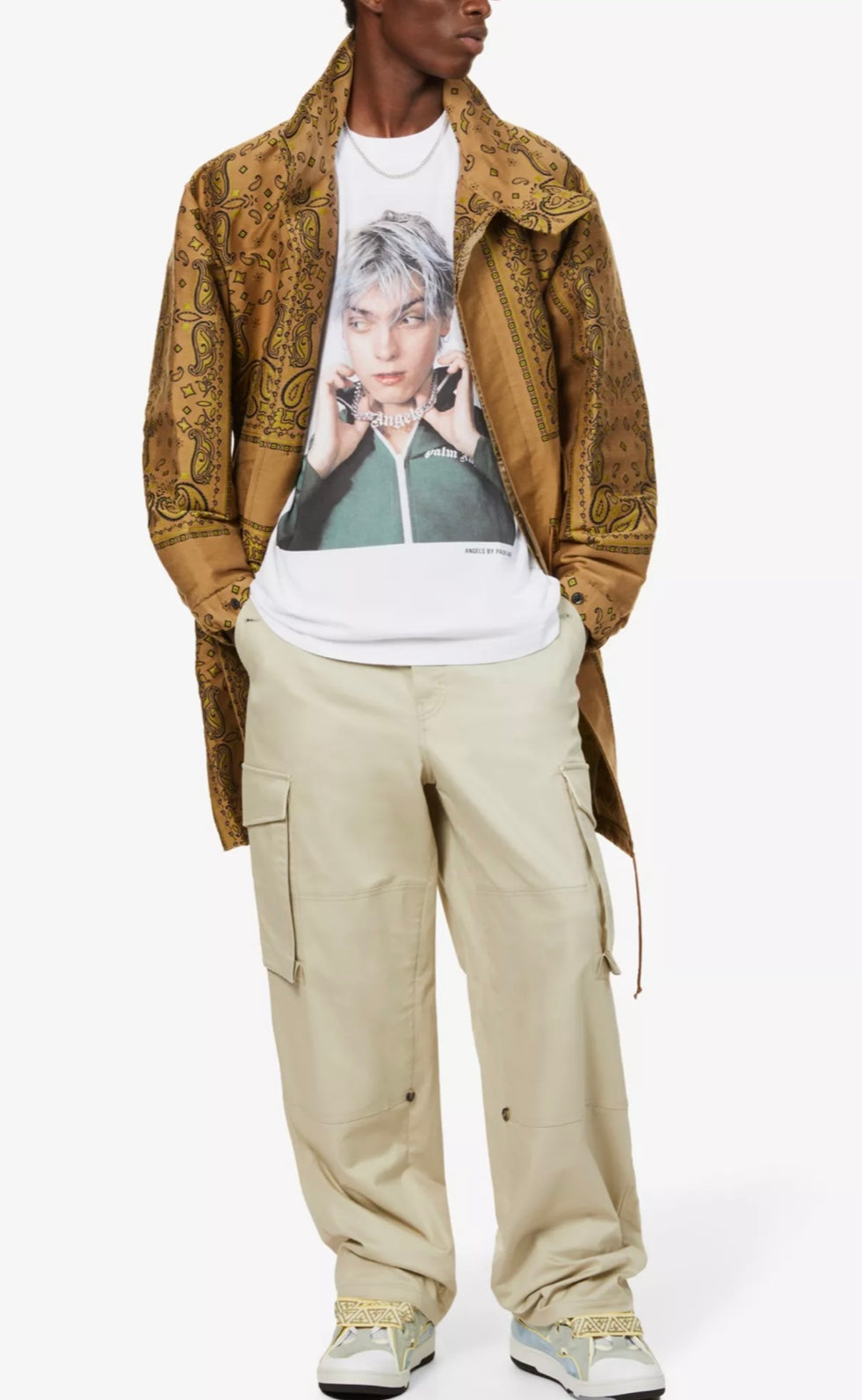 PALM ANGELS
Palm Angels x Sims graphic-print cotton-jersey T-shirt